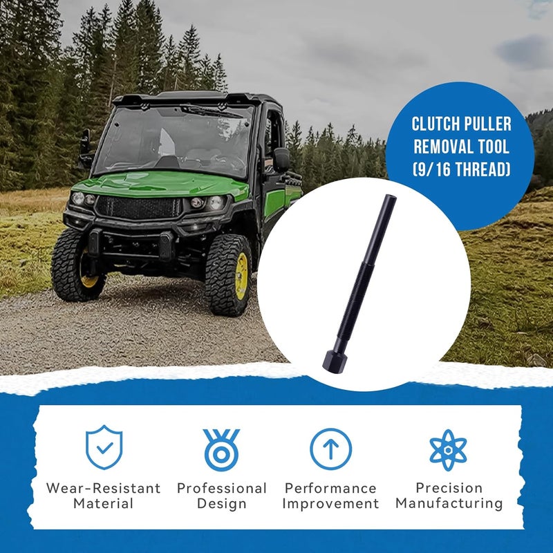 SeDeplacer Heavy Duty Clutch Puller Removal Tool (9/16 Thread) Compatible with John Deere Gator with Comet Primary TX 620i 850D(Replaces PCP-21, JDG1641) - Image 5